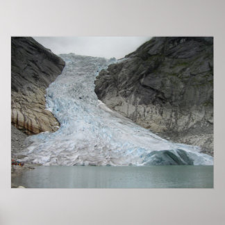 Póster Glaciar Brikdalsbreen