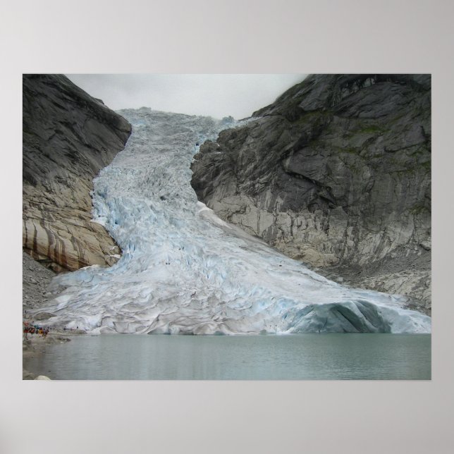 Póster Glaciar Brikdalsbreen (Frente)