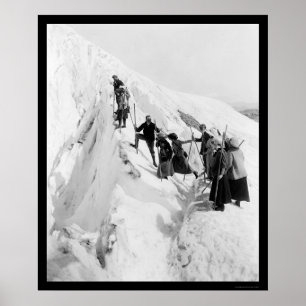 Póster Glaciar del paraíso que sube 1921