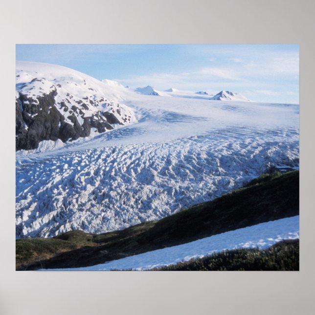 Póster Glaciar Exit en el Parque Nacional Kenai Fjords, (Frente)