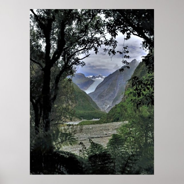 Póster Glaciar Fox (Frente)