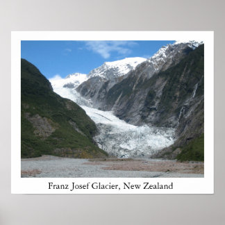 Póster Glaciar Franz Josef, Nueva Zelandia