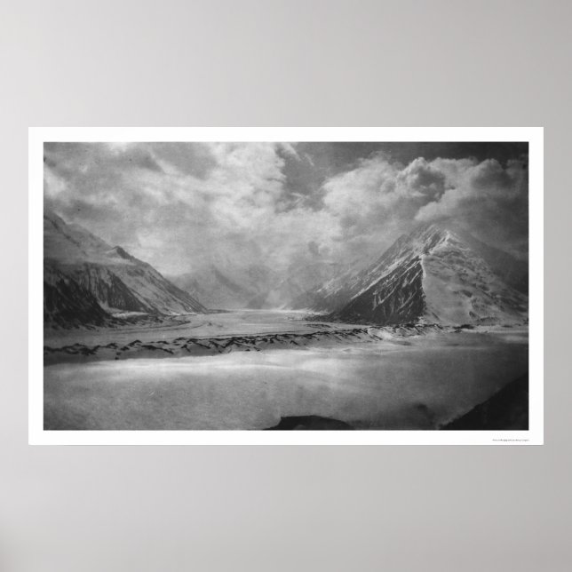 Póster Glaciar gigante Alaska 1912 (Frente)