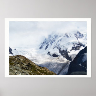 Póster Glaciar grande en los alpes suizos
