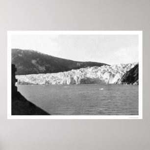Póster Glaciar Juneau Alaska 1905
