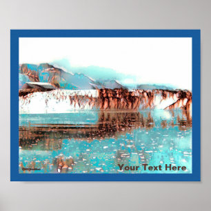 Póster Glaciar marino