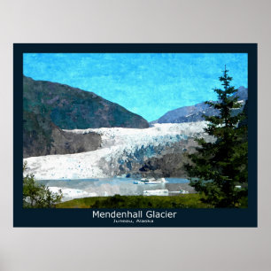 Póster Glaciar Mendenhall