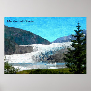 Póster Glaciar Mendenhall