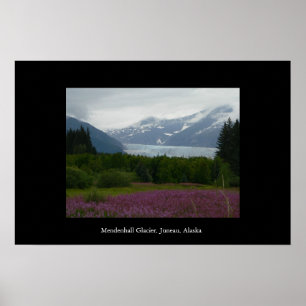 Póster Glaciar Mendenhall, Juneau, Poster de Alaska