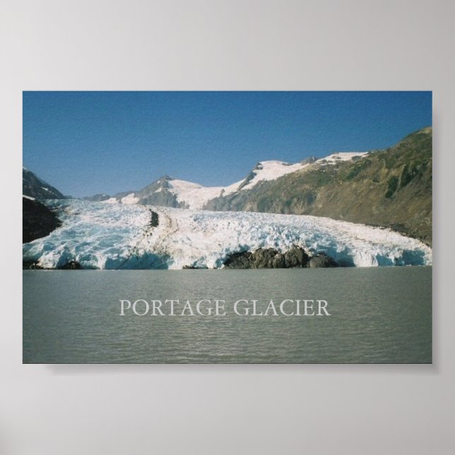 Póster Glaciar Portage, Alaska (Frente)