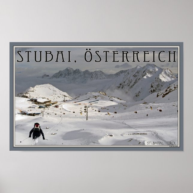 Póster Glaciar Stubai (Frente)