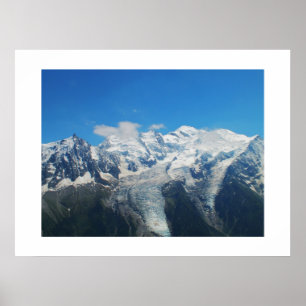 Póster Glaciares del Mont Blanc