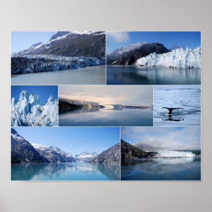 Póster Glacier Bay Alaska 14 x 11 Poster