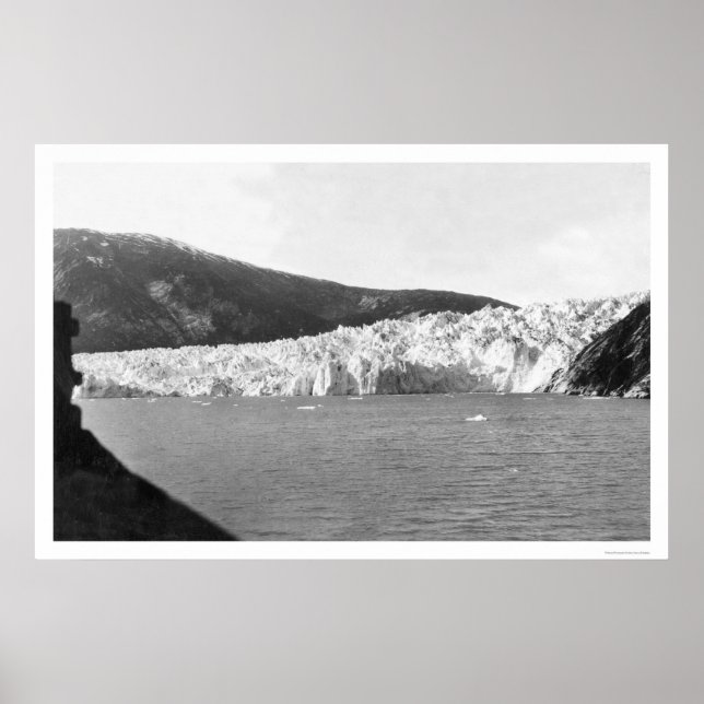 Póster Glacier Juneau Alaska 1905 (Frente)