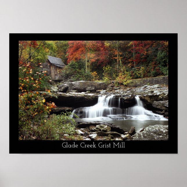 Póster Glade Creek Grist Mill (Frente)