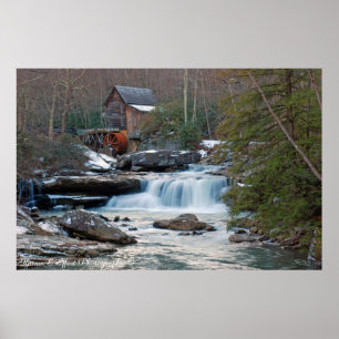 Póster Glade Creek Gristmill II