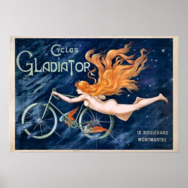 Póster Gladiador de bicicletas por Georges Massias Bicicl (Frente)