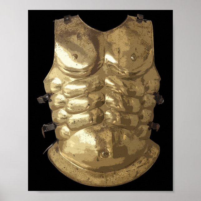 Póster Gladiador Halloween Luchador de disfraces Roman Ch (Frente)