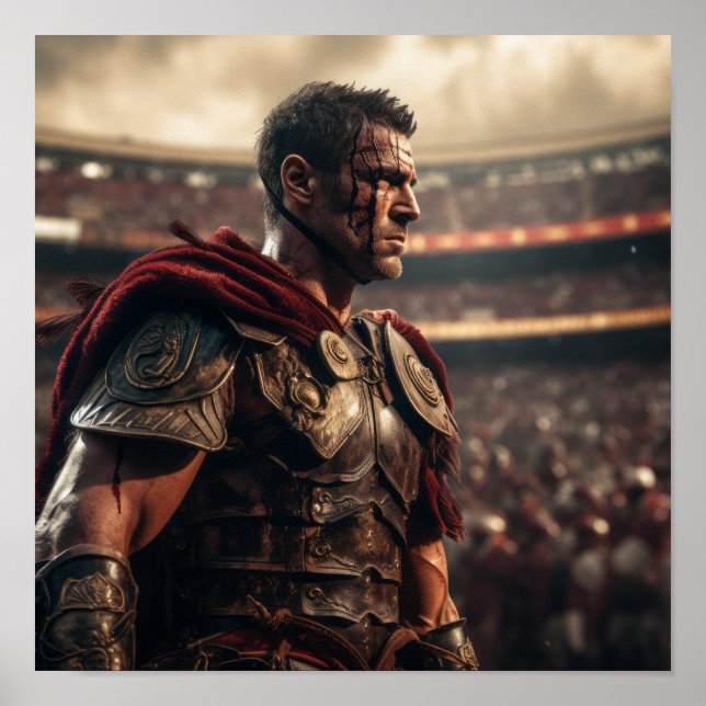 Póster Gladiador máximo Poster - General romano inspirado (Frente)