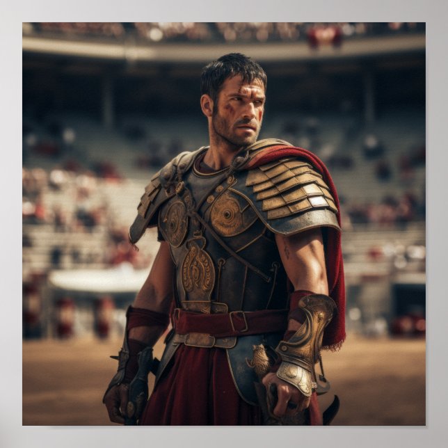 Póster Gladiador Maximus en la Arena - Epi (Frente)