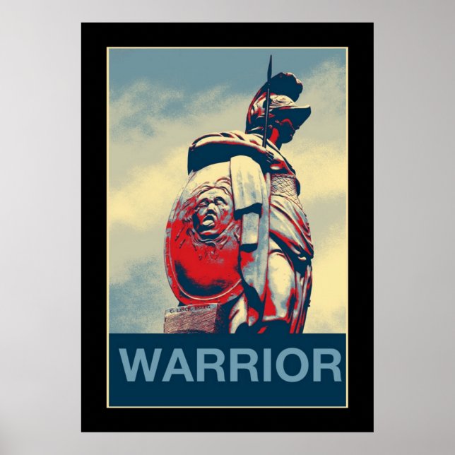 Póster Gladiador romano espartano del colosseo antiguo (Frente)