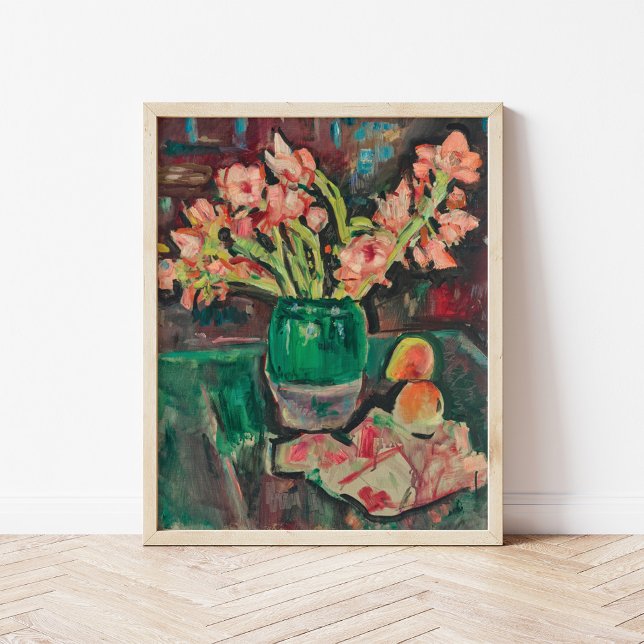 Póster Gladioli en una vesícula verde | George Leslie Hun (Subido por el creador)