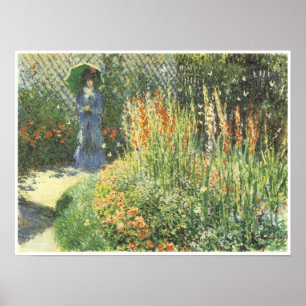 Póster Gladiolos, 1876, Claude Monet