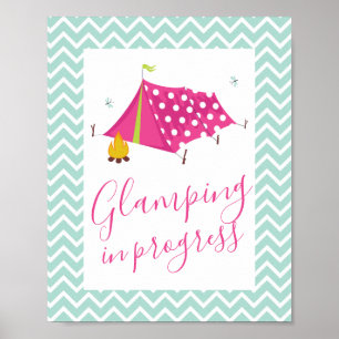 Póster Glam Camp Spa Makasing Cumpleaños