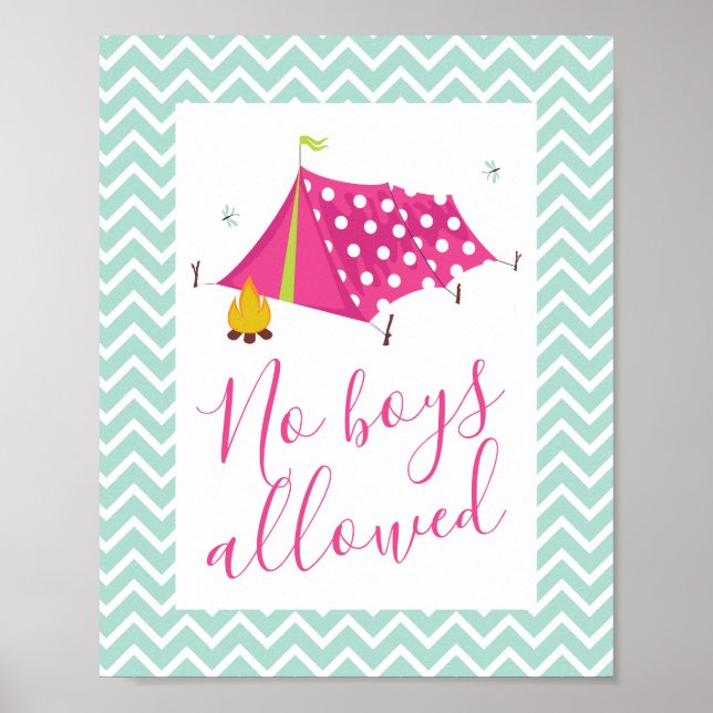 Póster Glam Camp Spa Makasing Cumpleaños (Frente)