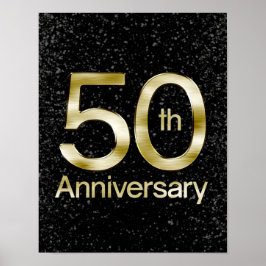 Póster Glam Gold 50° aniversario