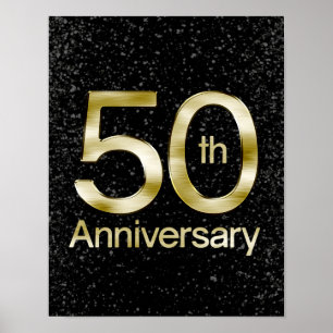 Póster Glam Gold 50° aniversario