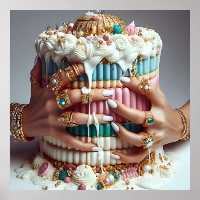 Póster Glam Moda de lujo (Frente)