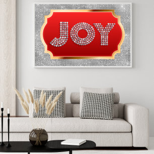 Póster Glam Purpurina Bling Bling Navidades JOY