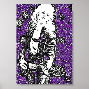 Póster Glam Rock de los 80