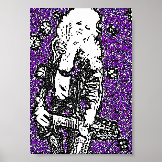 Póster Glam Rock de los 80 (Frente)