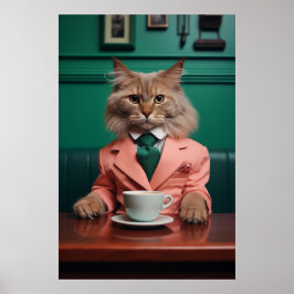 Póster Glamoroso gato bengalí