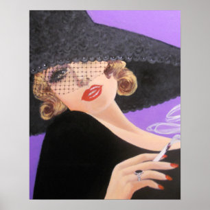 PÓSTER GLAMOROUS 40'S ERA LADY, POSTER