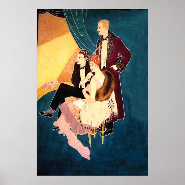 Póster Glamour art déco ~ en el teatro (Frente)