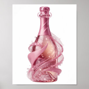 Póster GLAMOUR Champagne Plateado Genial