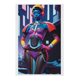 Póster Glamour DJ in Christmas Town