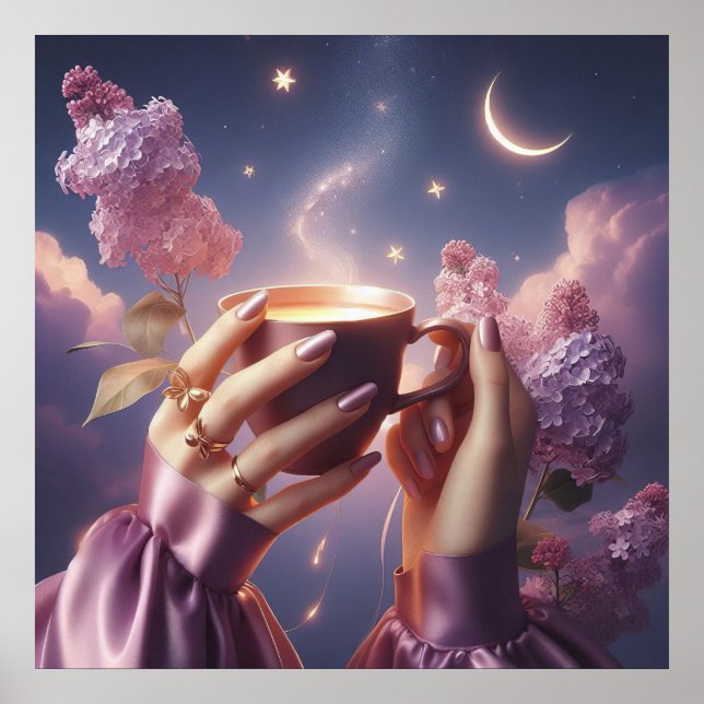 Póster Glamour moda de lujo foto de estilo de vida (Frente)