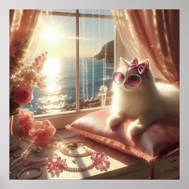 Póster Glamour moda de lujo foto de estilo de vida (Frente)