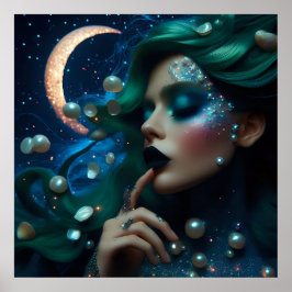 Póster Glamour moda fantasía de lujo cuento de hadas foto