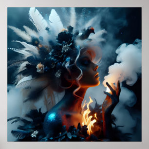 Póster Glamour moda fantasía de lujo cuento de hadas foto