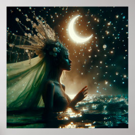 Póster Glamour moda fantasía de lujo cuento de hadas foto