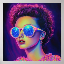 Póster Glamour Neon Galaxy