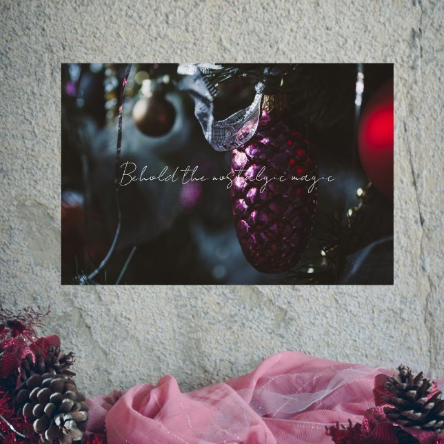 Póster Glamour oscuro adornos navideños (Subido por el creador)