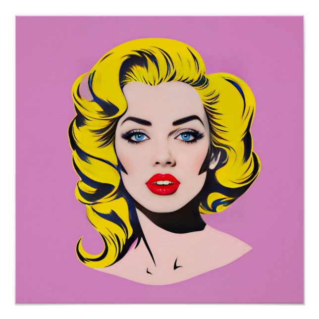 Póster Glamour pop art (Anverso)