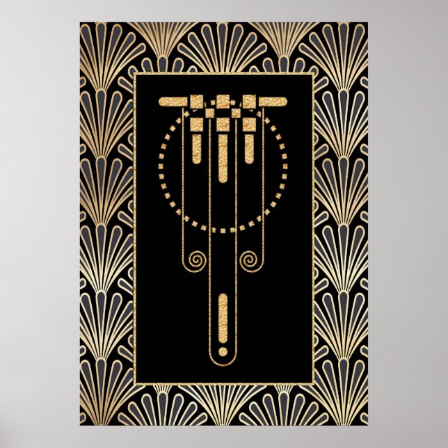 Póster Glamuroso Art Déco. (Frente)