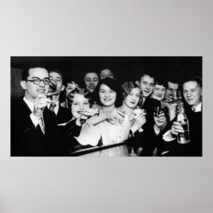 Póster GLASES ALTOS en SPEAKEASY c. 1929